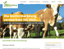 Tablet Screenshot of biovermarktung.at
